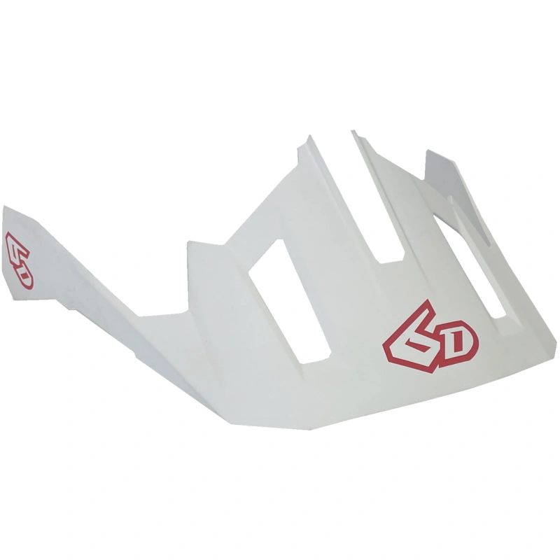 6D ATB-2T Visor – Ascent – White – M/2XL 77-0125