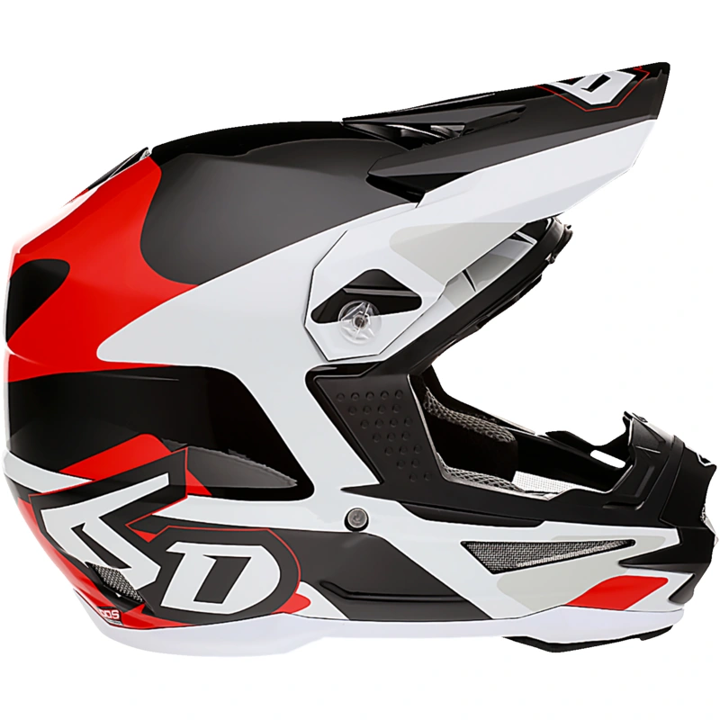 6D ATR-1 Motorcycle Helmet – Apex – Red – Medium 10-4536