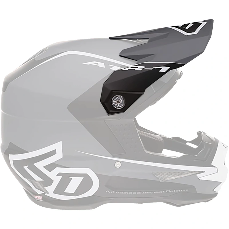 6D ATR-1 Visor – Stealth – White 72-3732