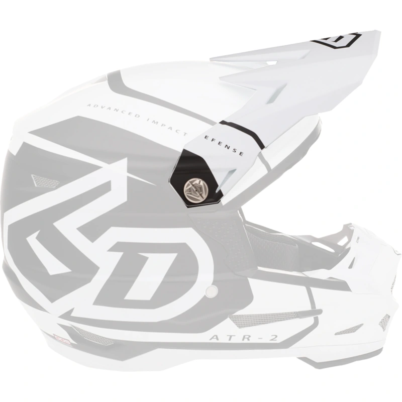 6D ATR-2 Visor – Torque – White 72-6113