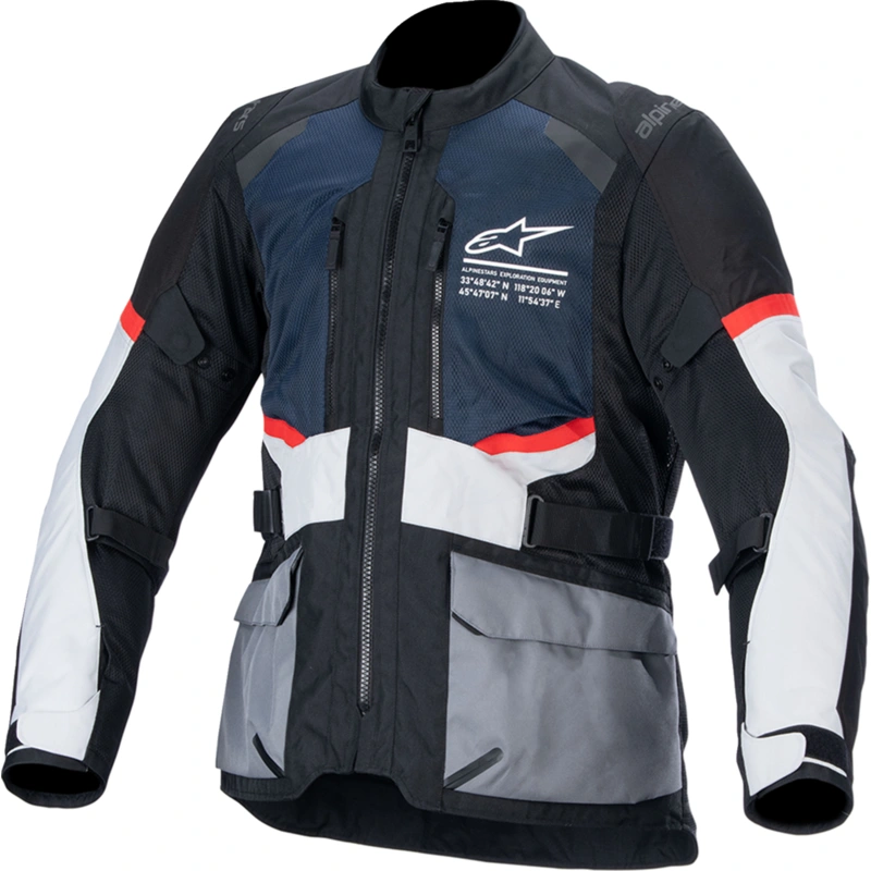 ALPINESTARS Andes Air Drystar Jacket – Deep Blue/Black/Ice Gray – 2XL 3207924-7029-2X