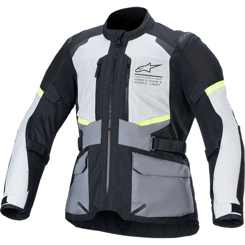 ALPINESTARS Andes Air Drystar Jacket – Ice Gray/Dark Gray/Black – 2XL 3207924-9191-2X