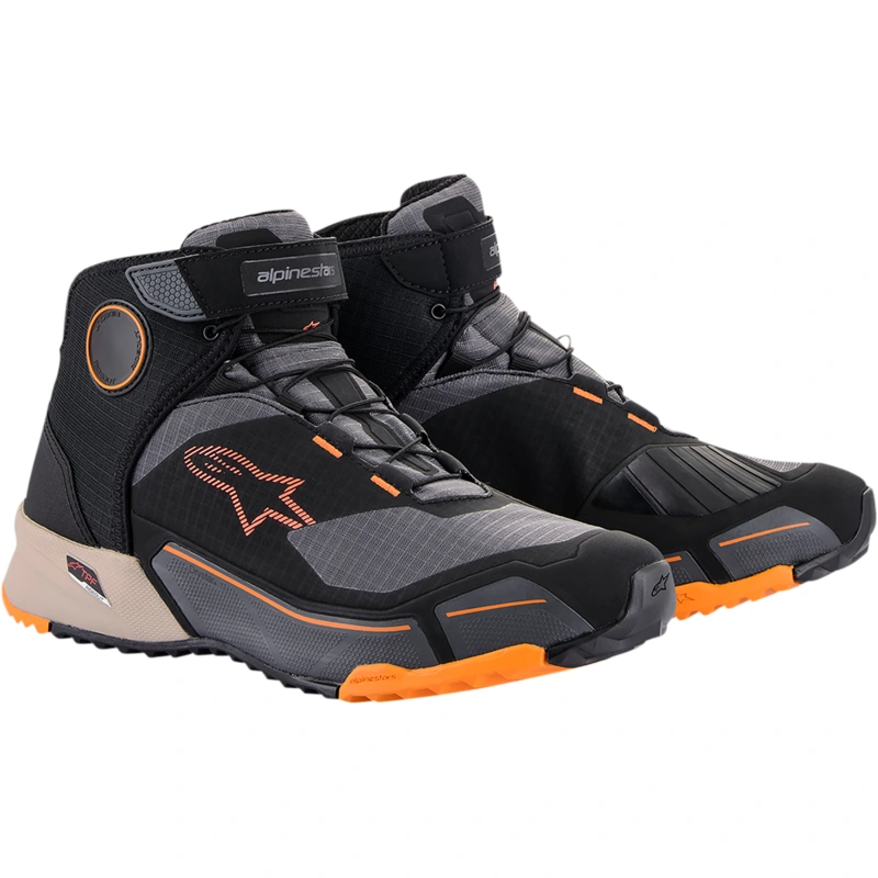 ALPINESTARS CR-X Drystar Shoes – Black/Brown/Orange – US 8.5 26118201284-8.5