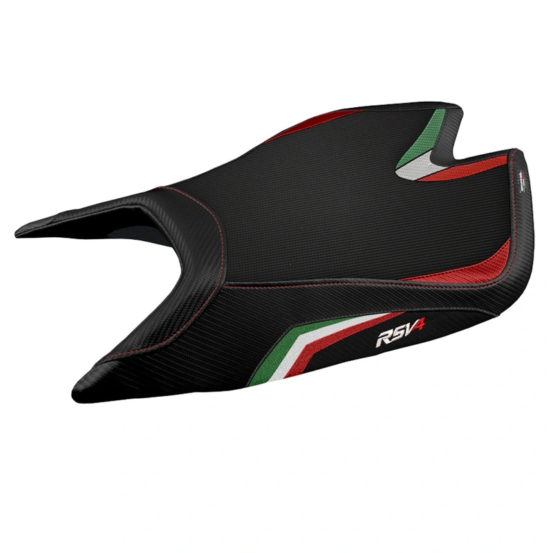 Aprilia RSV4 2021-2024 Seat Cover Tappezzeria Italia Comfort in Italy Flag Black