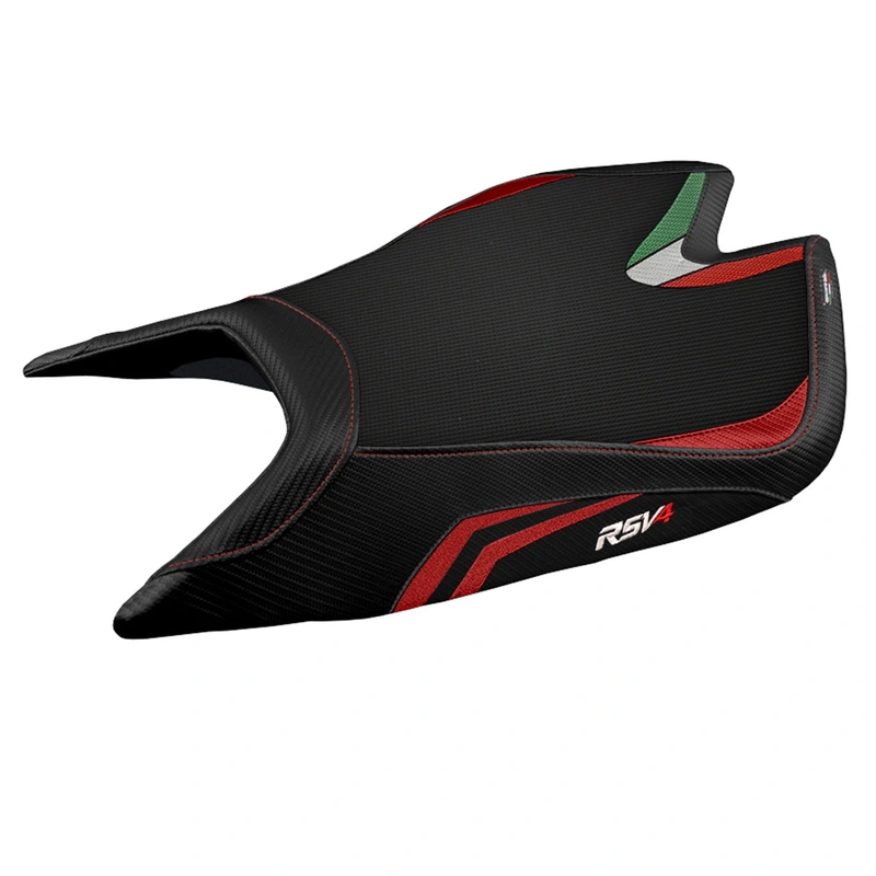 Aprilia RSV4 2021-2024 Seat Cover Tappezzeria Italia Comfort in Red and Black