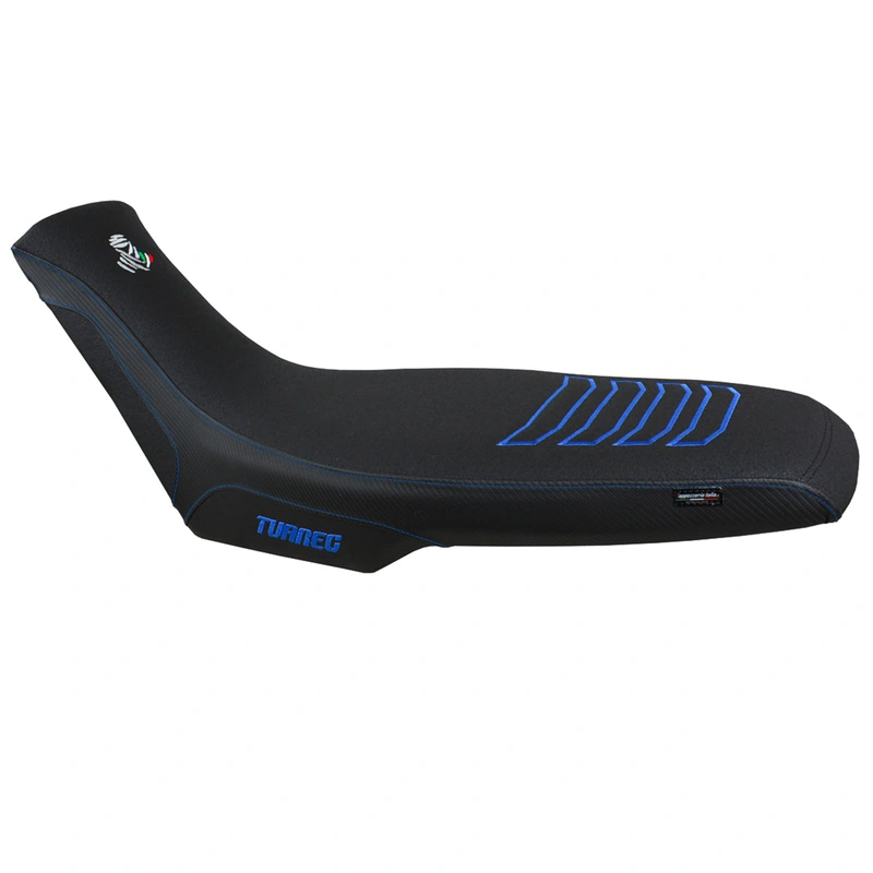 Aprilia Tuareg 660 2021-2024 Seat Cover Tappezzeria Italia Comfort Ultragrip in Blue and Black