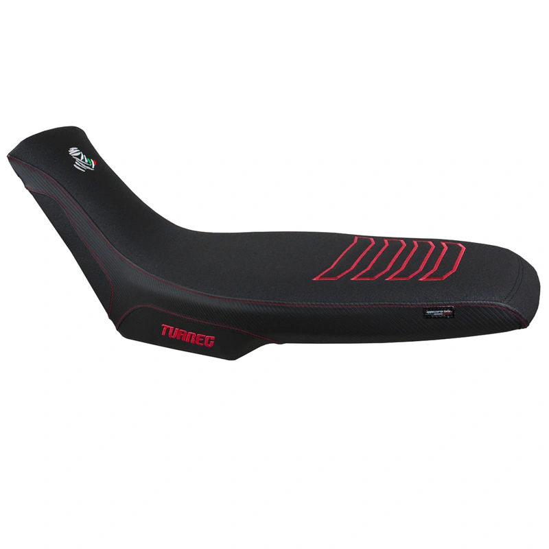 Aprilia Tuareg 660 2021-2024 Seat Cover Tappezzeria Italia Comfort Ultragrip in Red and Black