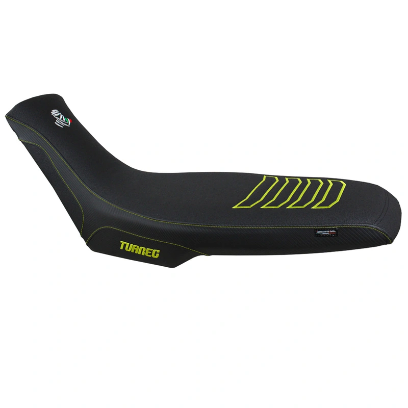 Aprilia Tuareg 660 2021-2024 Seat Cover Tappezzeria Italia Comfort Ultragrip in Yellow and Black