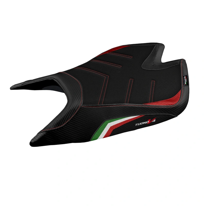 Aprilia Tuono V4 Factory 2021-2024 Seat Cover Tappezzeria Italia Ultragrip in Italy Flag